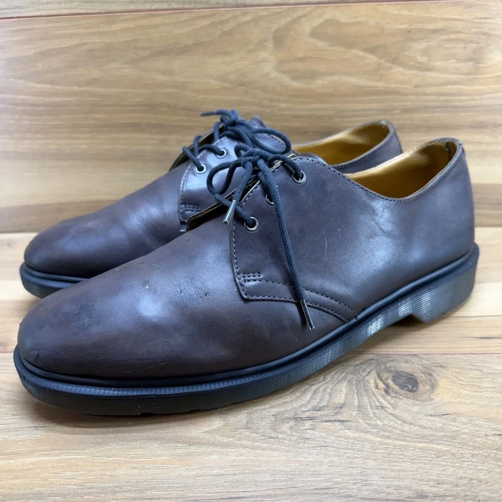 Dr Martens 2 Eye Oxfords Mens 13 Brown Leather Business Casual 1461 Preppy